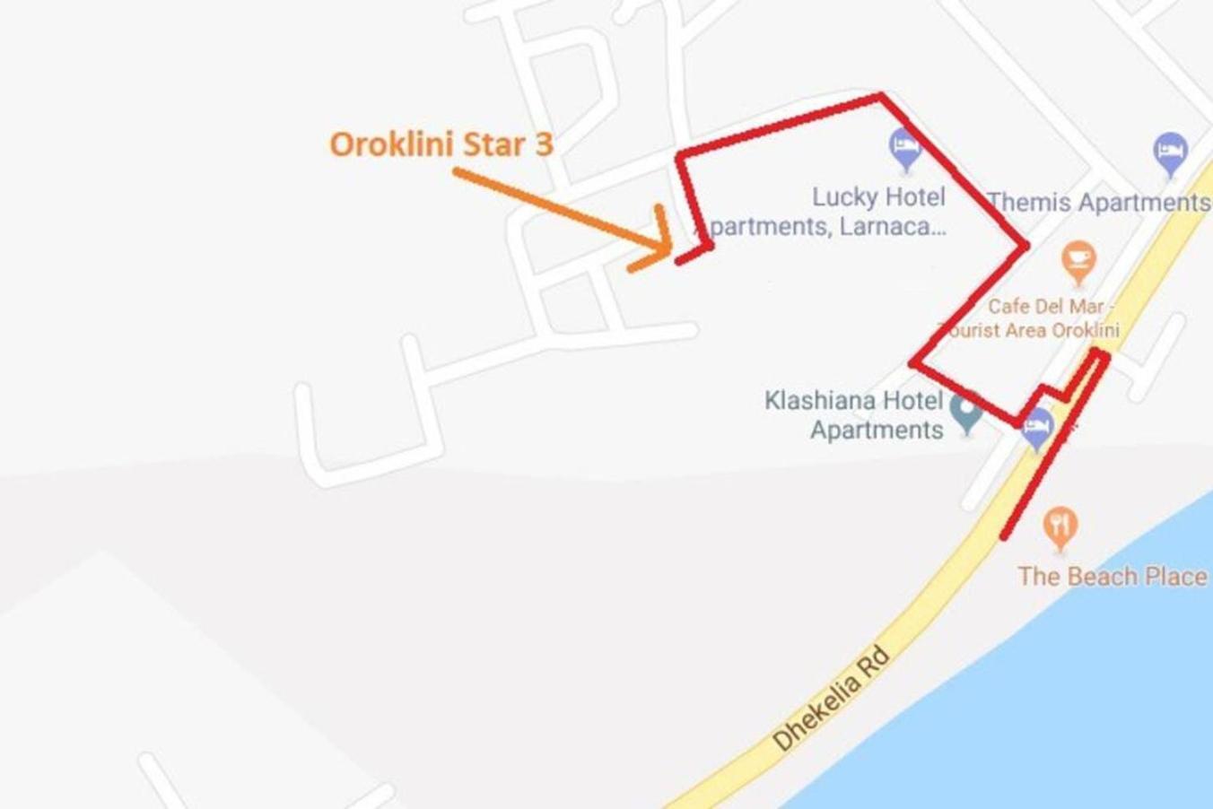Oroklini Star 200Metres From The Sandy Beach Larnaca Exterior photo